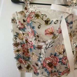 Victoria Secret White Flower Corset 36D